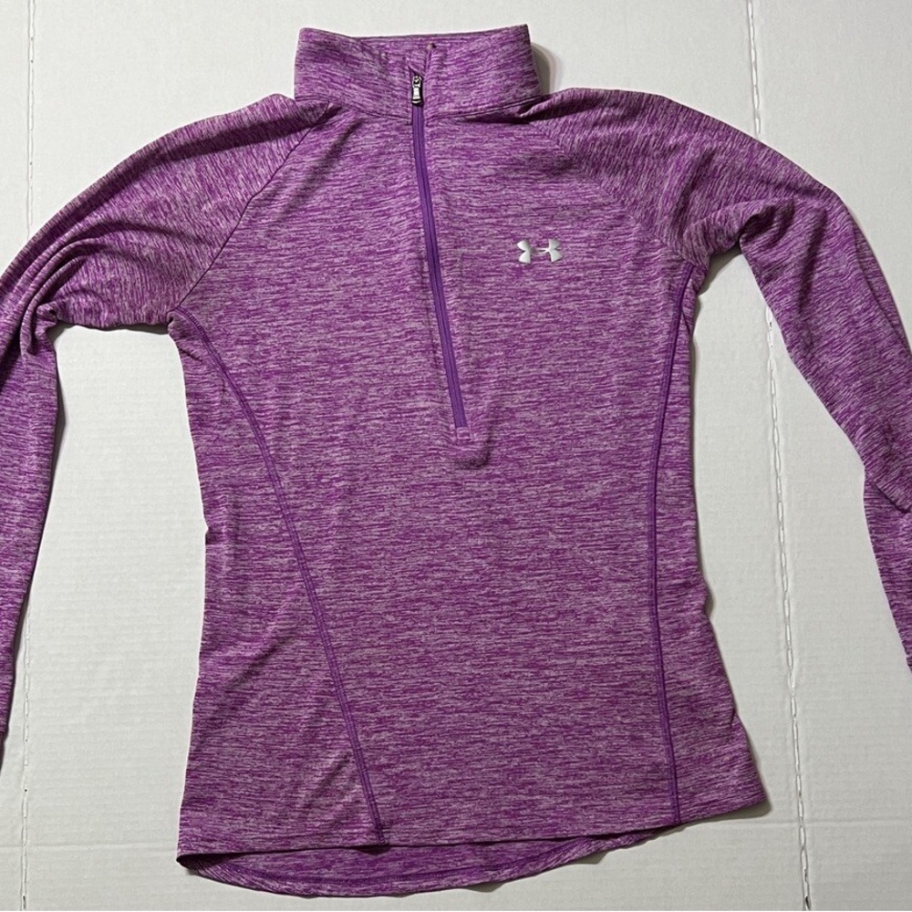 Under Armour Women's Heathered Purple Long Sleeve Tee